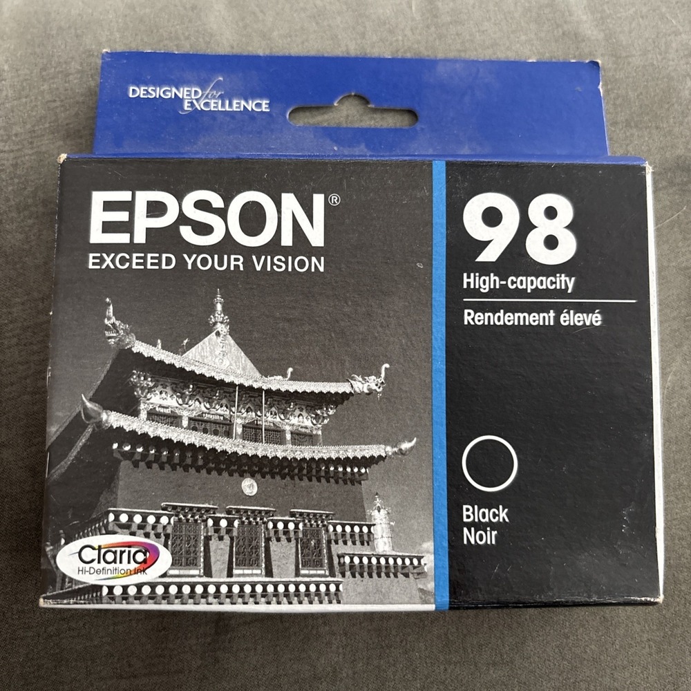 Genuine Epson 98 Black Ink T098120 Artisan 700 710 725 730 800 810 High Capacity